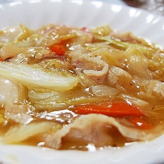 白菜と豚バラの中華煮